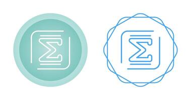 Summation Vector Icon