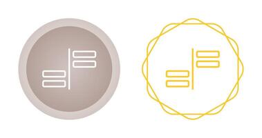 Horizontal Alignment Vector Icon
