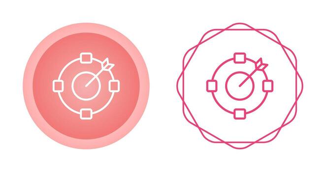 objetivo vector icono