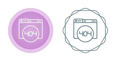 404 Error Vector Icon