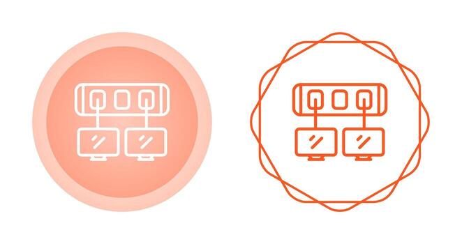 icono de vector de interruptor de red