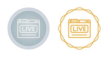 Live Stream Vector Icon