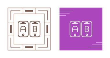 A B Testing Vector Icon