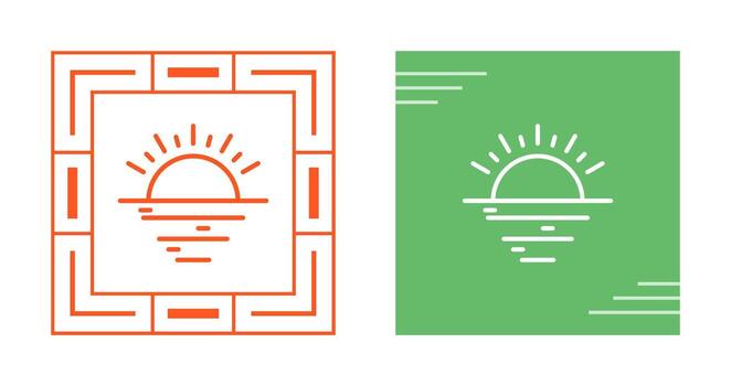 Sunset Vector Icon