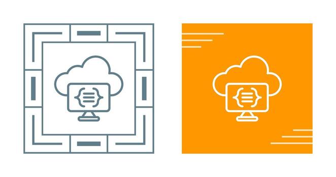 Serverless Computing Vector Icon