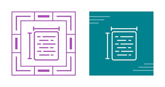 Document Size Vector Icon