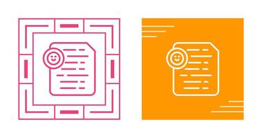 Document Insert Emoji Vector Icon