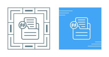 Document Numbering Vector Icon