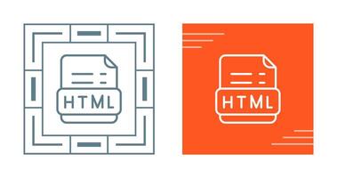 icono de vector html