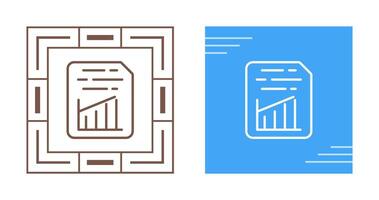 Document Insert Graph Vector Icon