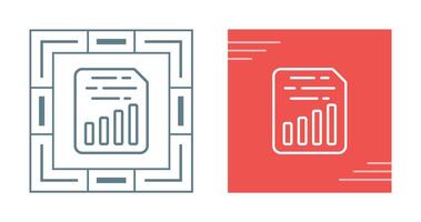 Document Insert Chart Vector Icon