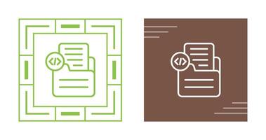 Document Insert Code Vector Icon