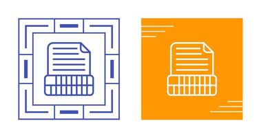 Document Insert Table Vector Icon