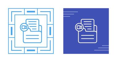 Document Insert Video Vector Icon