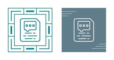 Document Insert Comment Vector Icon