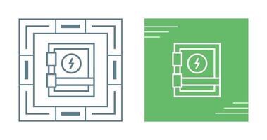 icono de vector de panel eléctrico