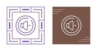 Volume Down Circle Vector Icon