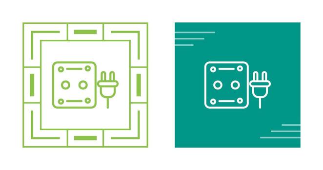 icono de vector de enchufe