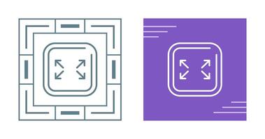 Fullscreen Square Vector Icon
