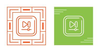 Video Next Track Square Vector icon