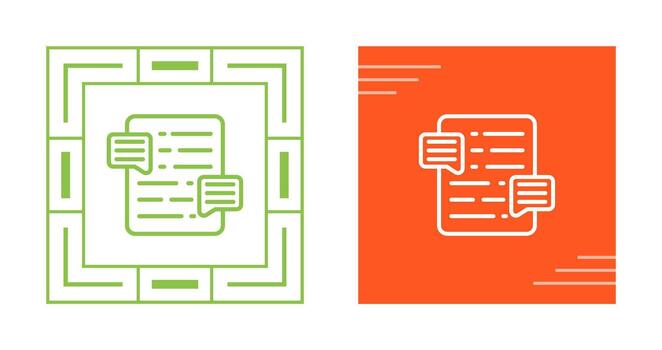 Document Commenting Vector Icon