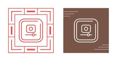Video Record Square Vector Icon