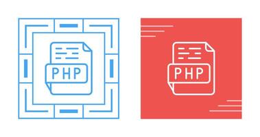 icono de vector de php