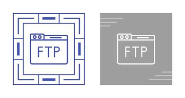 icono de vector ftp