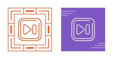 Next Track Square Vector Icon