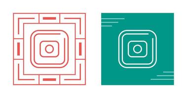 Record Square Vector Icon