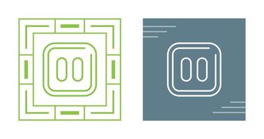 Pause Sqaure Vector Icon