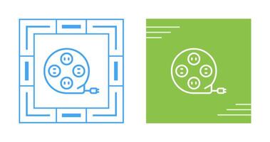 icono de vector de cable de extensión