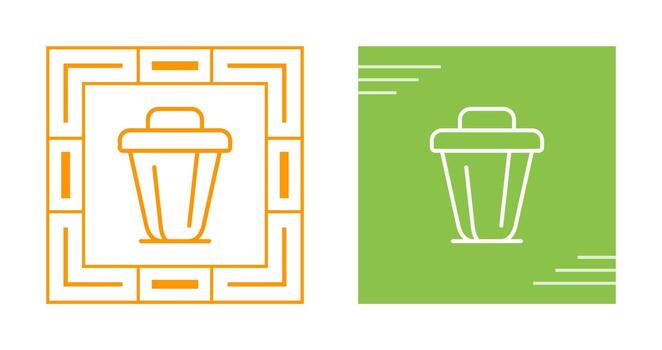 icono de vector de basura