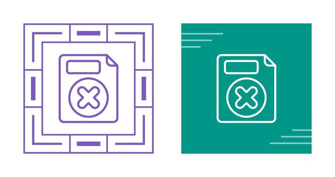 Eliminar botón vector icono