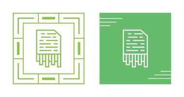 Shredding Vector Icon
