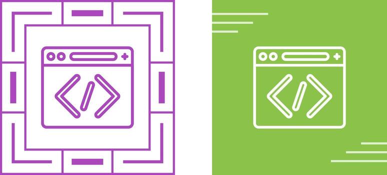 icono de vector de codificación