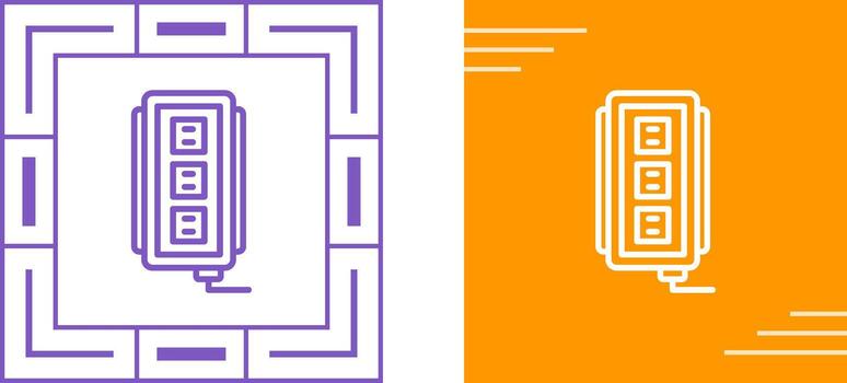 icono de vector de enchufe
