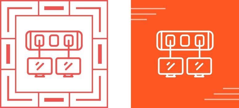 icono de vector de interruptor de red