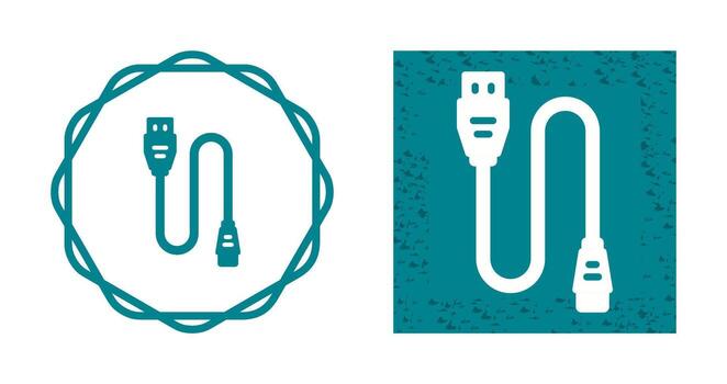 Printer Cable Vector Icon