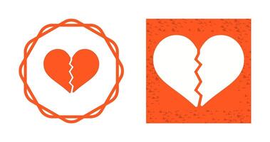 Broken Heart Vector Icon