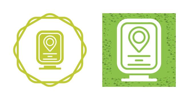 interactivo monitor vector icono