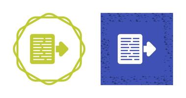 Document Export Vector Icon