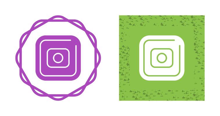 Record Square Vector Icon