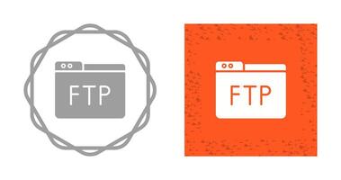 icono de vector ftp