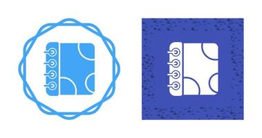 Notebook with Decorative Vector Icon