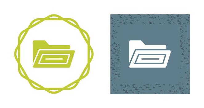 abierto archivo carpeta vector icono