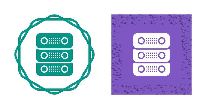 dedicado servidor vector icono