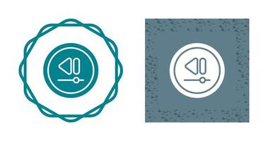 Video Rewind Button Vector Icon