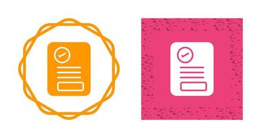 Document Approval Vector Icon