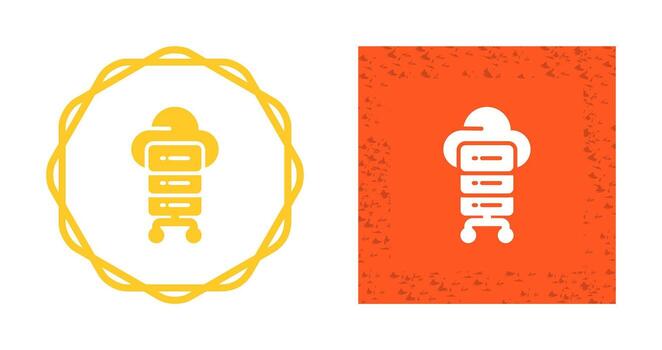 icono de vector de computación en la nube